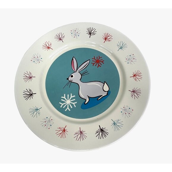 Vintage Garnet Hill Portugal Winter Animal Plates Set Of 3  9 1/4"  Rare - Picture 2 of 10